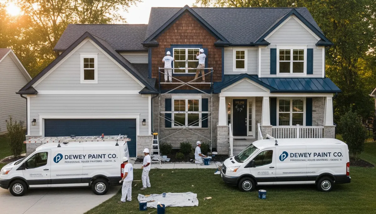 Champaign, IL house painters providing professional exterior and interior painting services